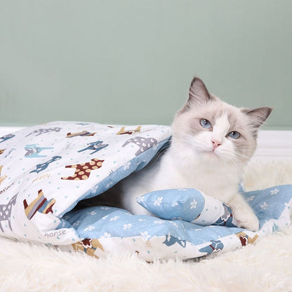 Gemütliches Katzenbett - Kitty Pouch Kuschelhöhle