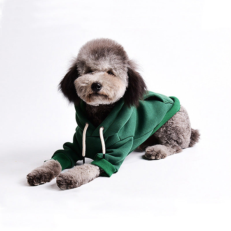 Flauschiger Fleece-Pullover in uni für Hunde