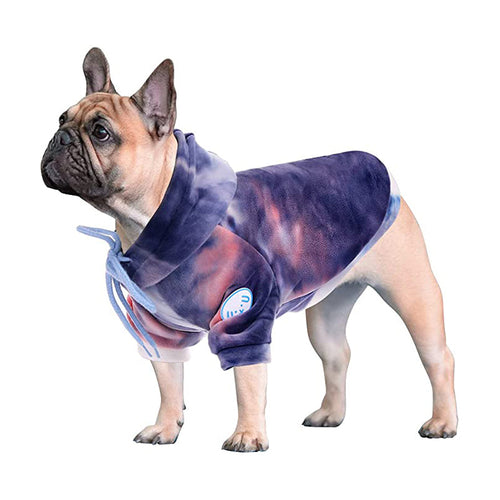 Hunde-Pullover mit stilvollem Tie-Dye-Muster