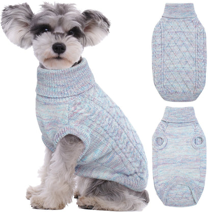 Gemütlicher gestrickter Pullover für kleine Hunde