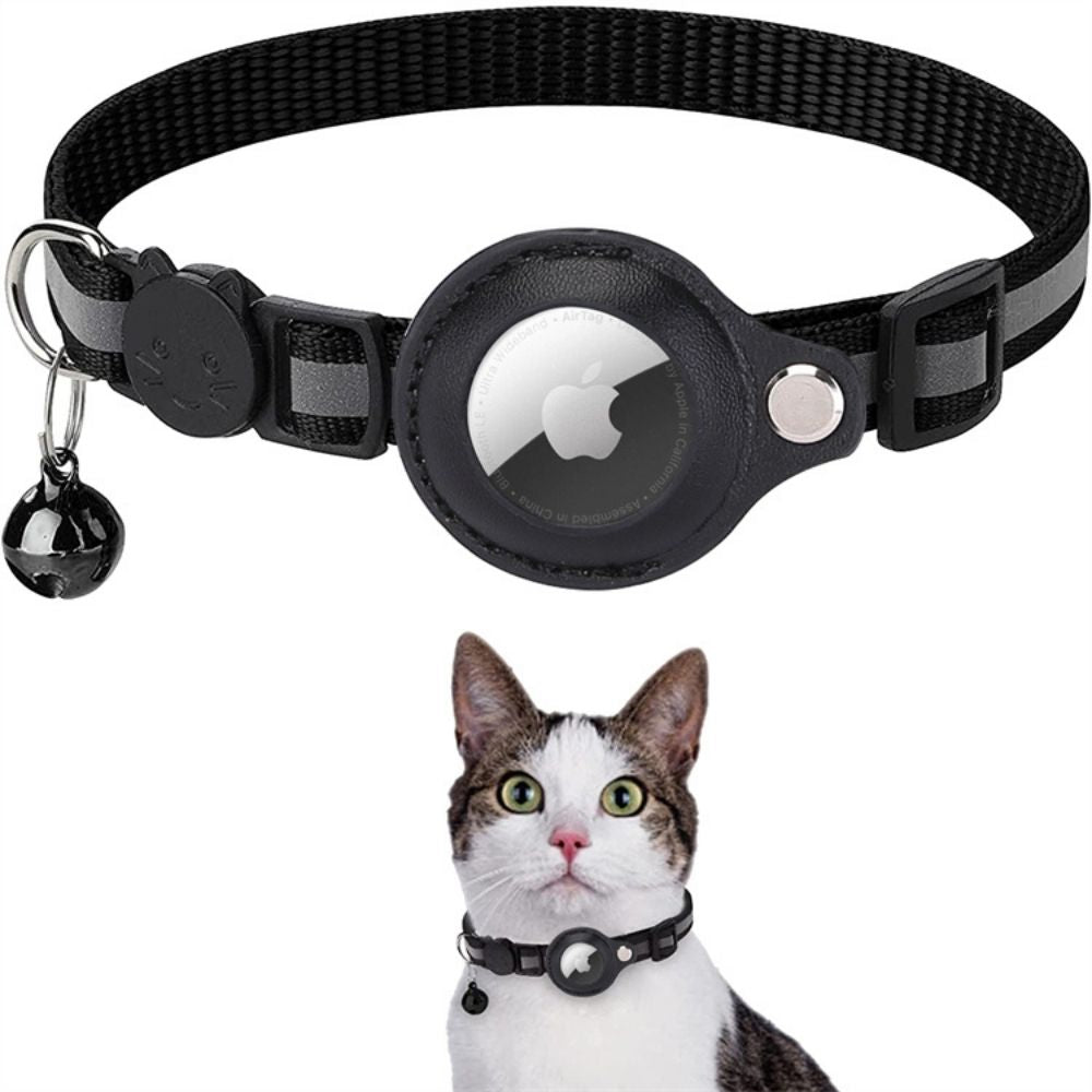 Feline Freiheit Katzenhalsband mit Sicherheitsverschluss und GPS-Tracker-Halterung