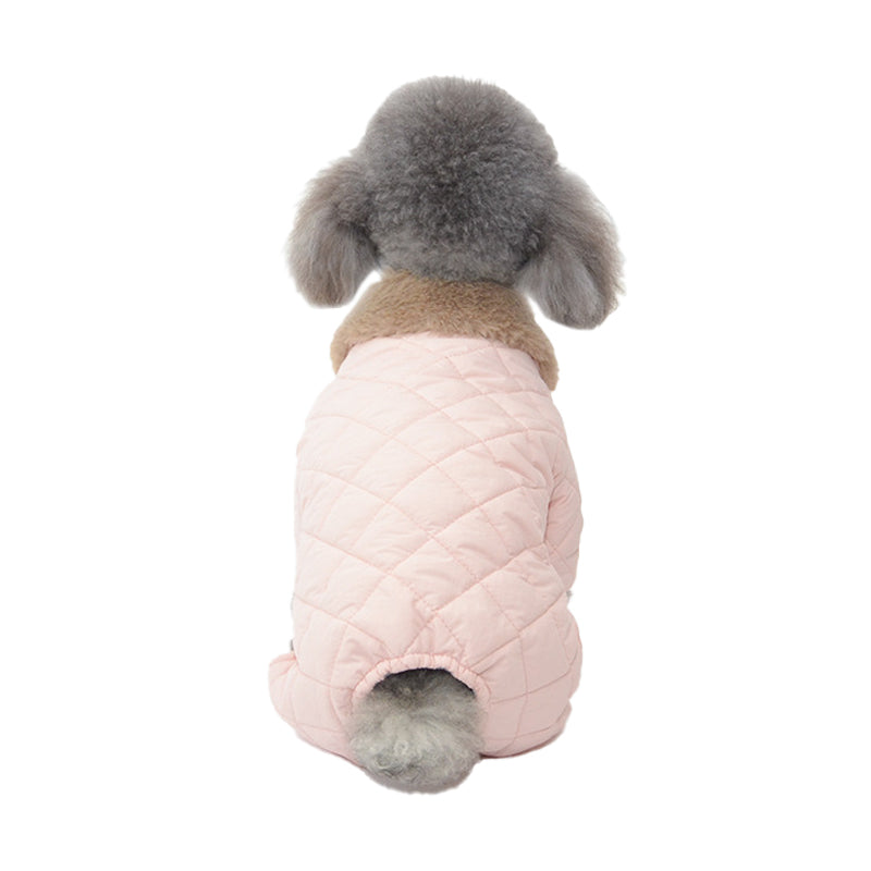 Elegante Winterjacke für Hunde mit Plüschkragen