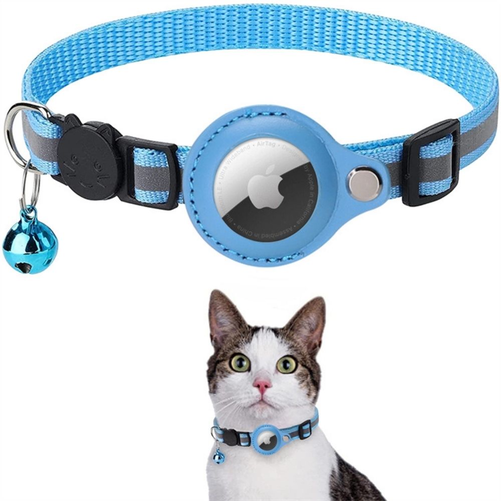 Feline Freiheit Katzenhalsband mit Sicherheitsverschluss und GPS-Tracker-Halterung