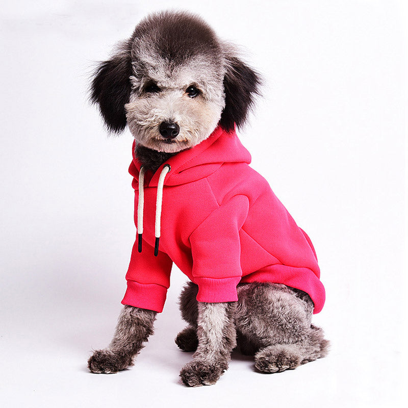 Flauschiger Fleece-Pullover in uni für Hunde