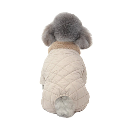 Elegante Winterjacke für Hunde mit Plüschkragen