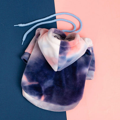 Hunde-Pullover mit stilvollem Tie-Dye-Muster