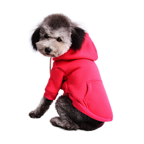 Flauschiger Fleece-Pullover in uni für Hunde