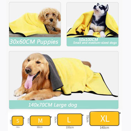 Supersaugfähiges Hundetuch von Das Towel für schnelles Trocknen