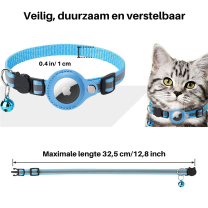 Feline Freiheit Katzenhalsband mit Sicherheitsverschluss und GPS-Tracker-Halterung