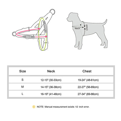 Hunde-Geschirr - Reflektierendes, weiches Nylon für sicheres Gassi gehen