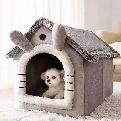 Hübsches Landhaus-Tierhaus für Katzen und kleine Hunde