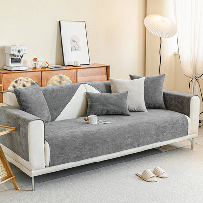 Streifen Chenille Kratzfeste Sofaüberzug mit Elegantem Design